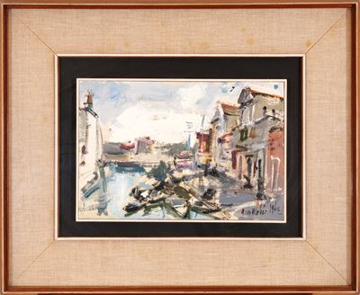 Rio veneziano, olio su tavola (1963)