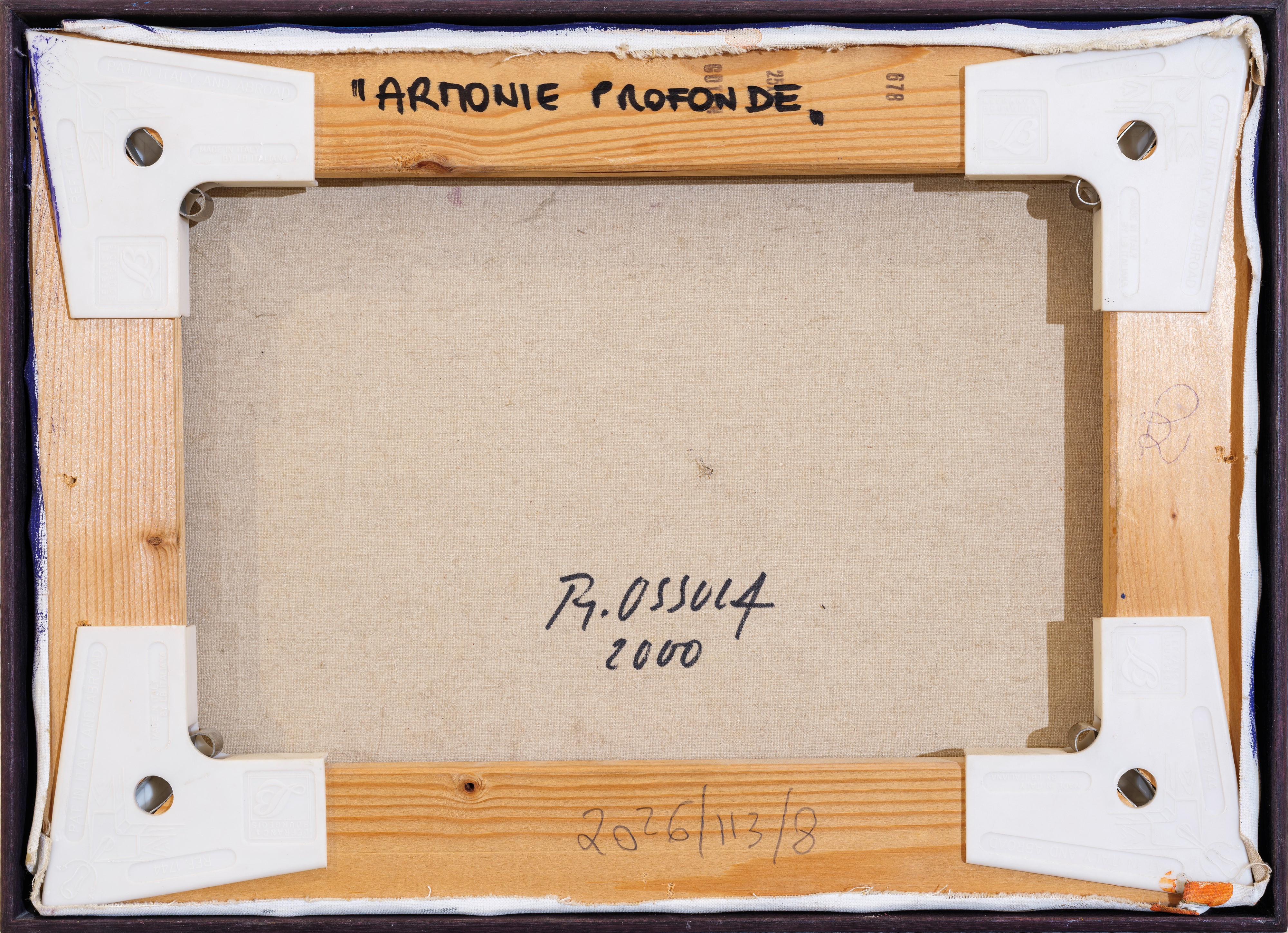 Raffaello Ossola - Armonie profonde, olio su tela (cm 26x37), 2000