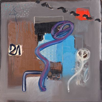 Tecnica mista su tela, 50x50 cm