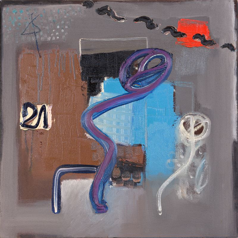 Silvano Spessot - Tecnica mista su tela, 50x50 cm