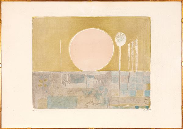 BRUNO SAETTI - Landscape with sun