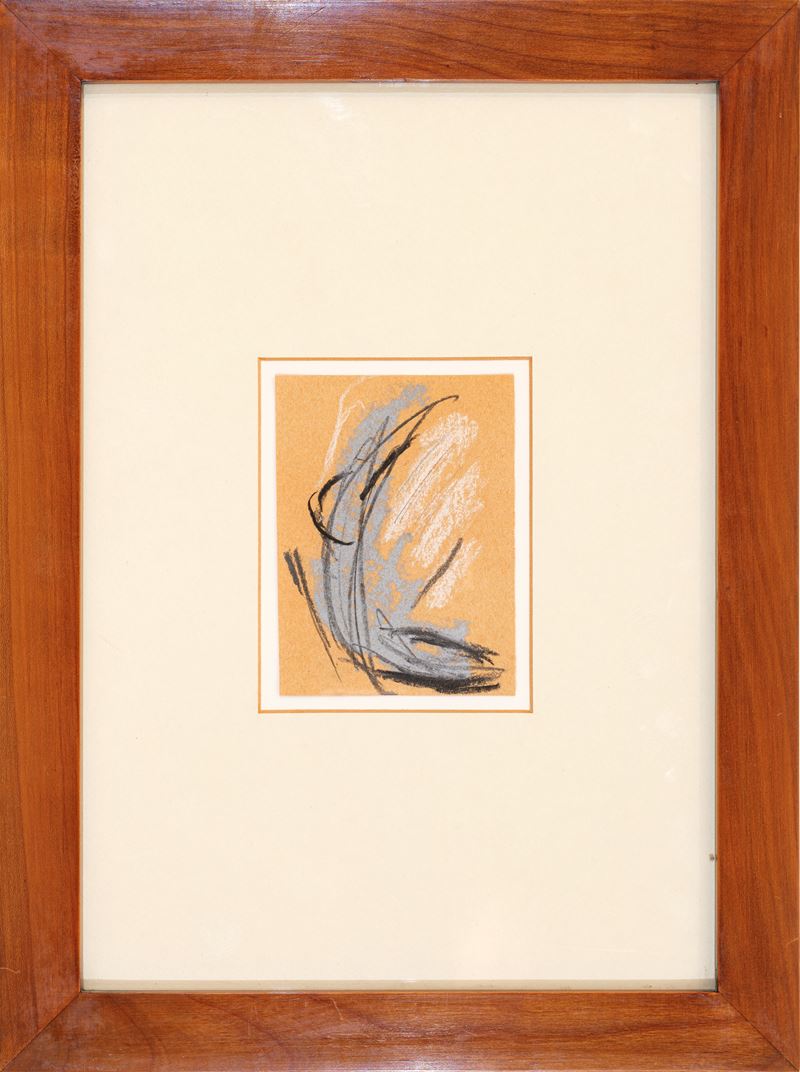 Maria Bernardone - Senza titolo, tecnica mista su carta legno (anni ’90)