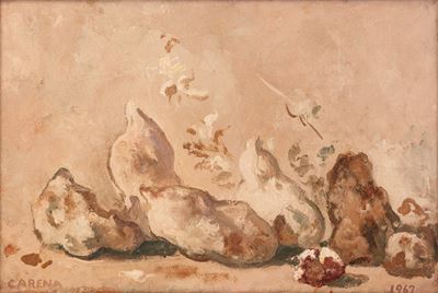 Natura morta, olio su tela (1963)