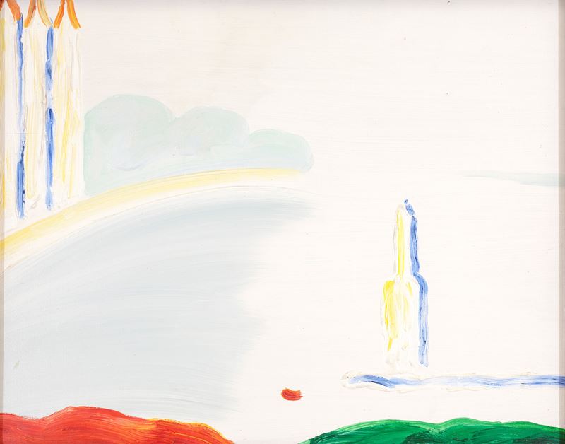 Virgilio Guidi - Bacino di San Marco, olio su tela (1973)