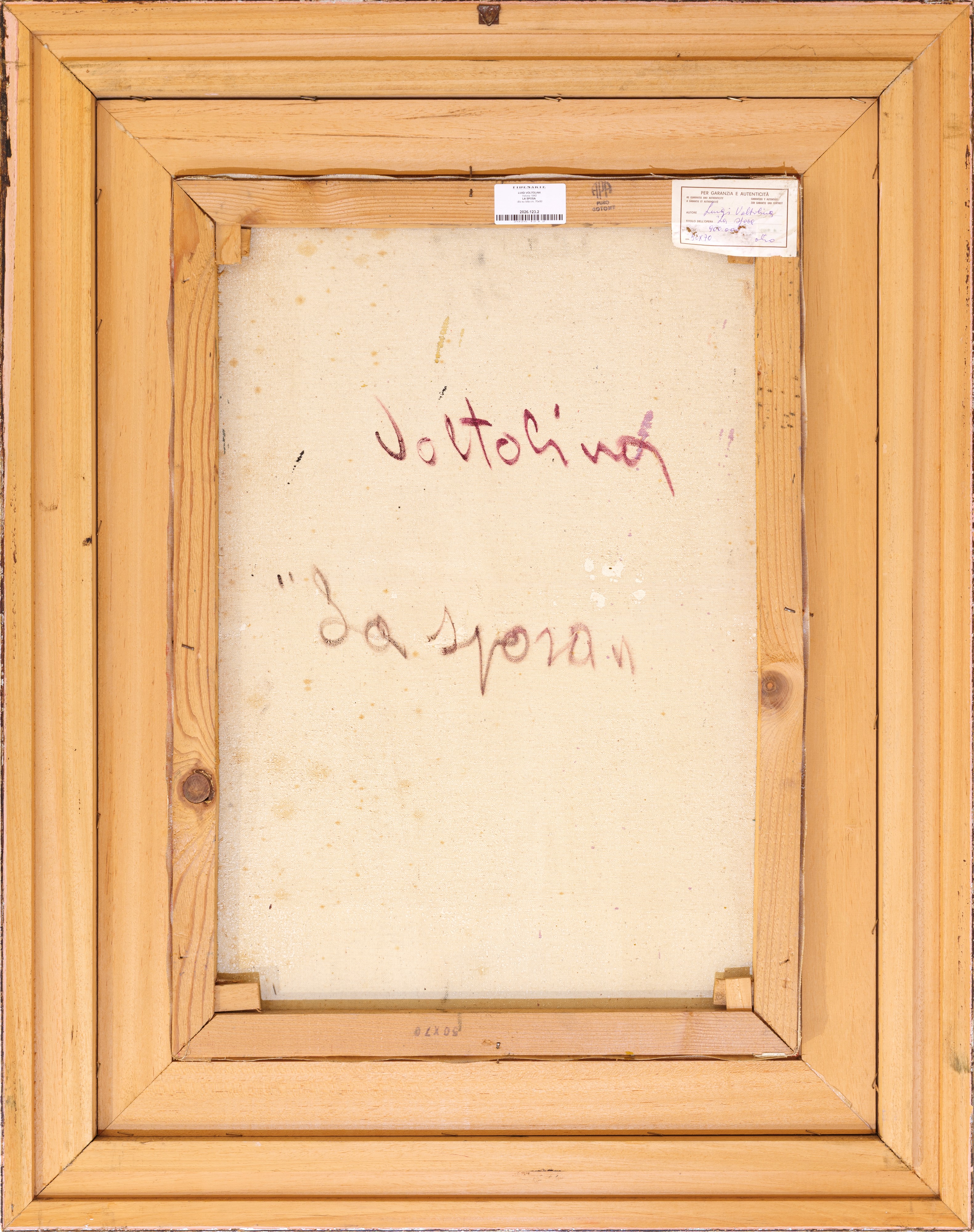 Luigi Voltolina - La sposa, olio su tela