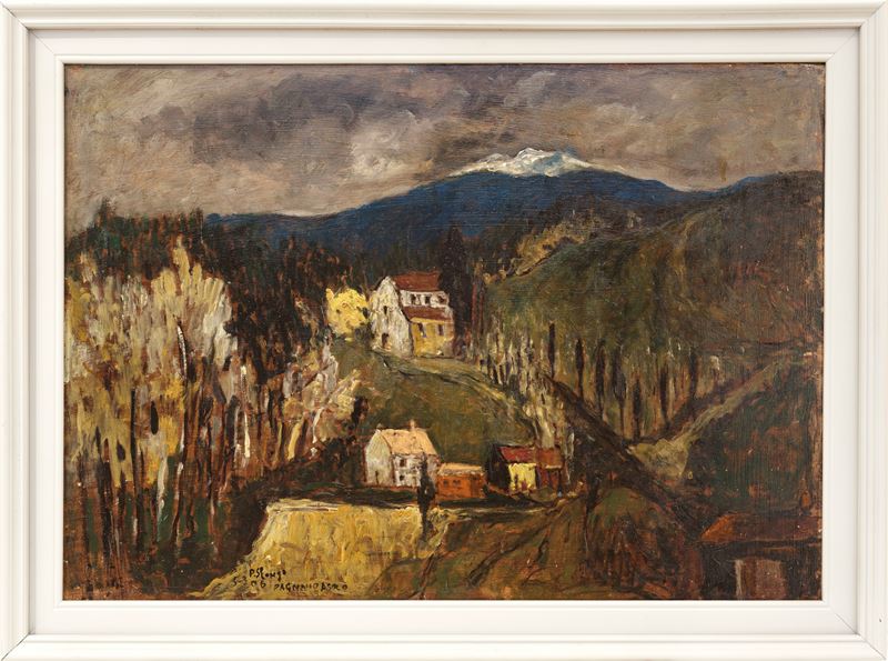 Piero Slongo - Giornata grigia a Pagnano, Asolo