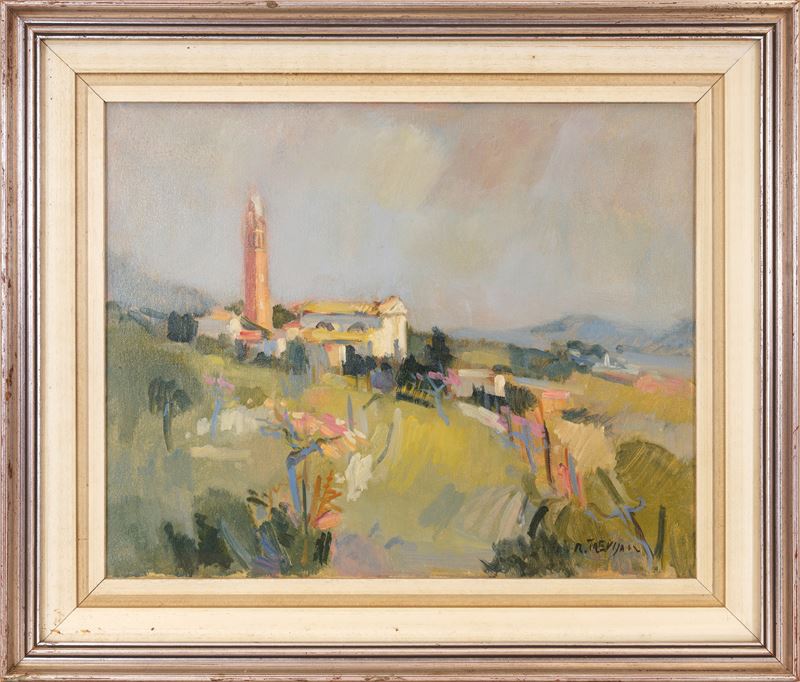 Renato Trevisan - Sant'Eulalia, olio su tela (1974)
