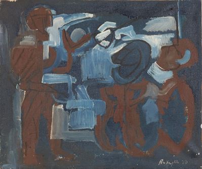 Senza titolo, olio su tela (1960)
