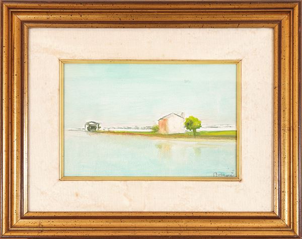 ALDO BERGAMINI - Lagoon landscape