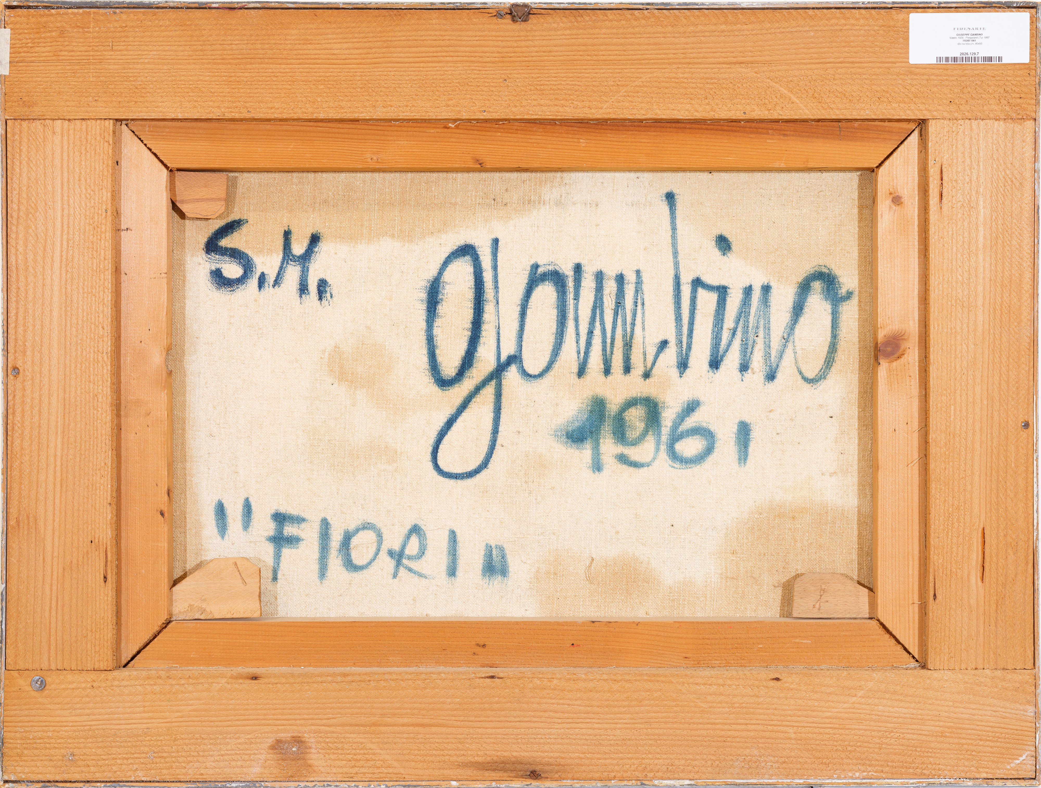 Giuseppe Gambino - Fiori, olio su tela