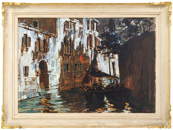 COSIMO PRIVATO - Venetian canal with boats