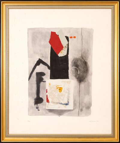 Composizione, acquaforte acquatinta (es. 57/75) 1986
