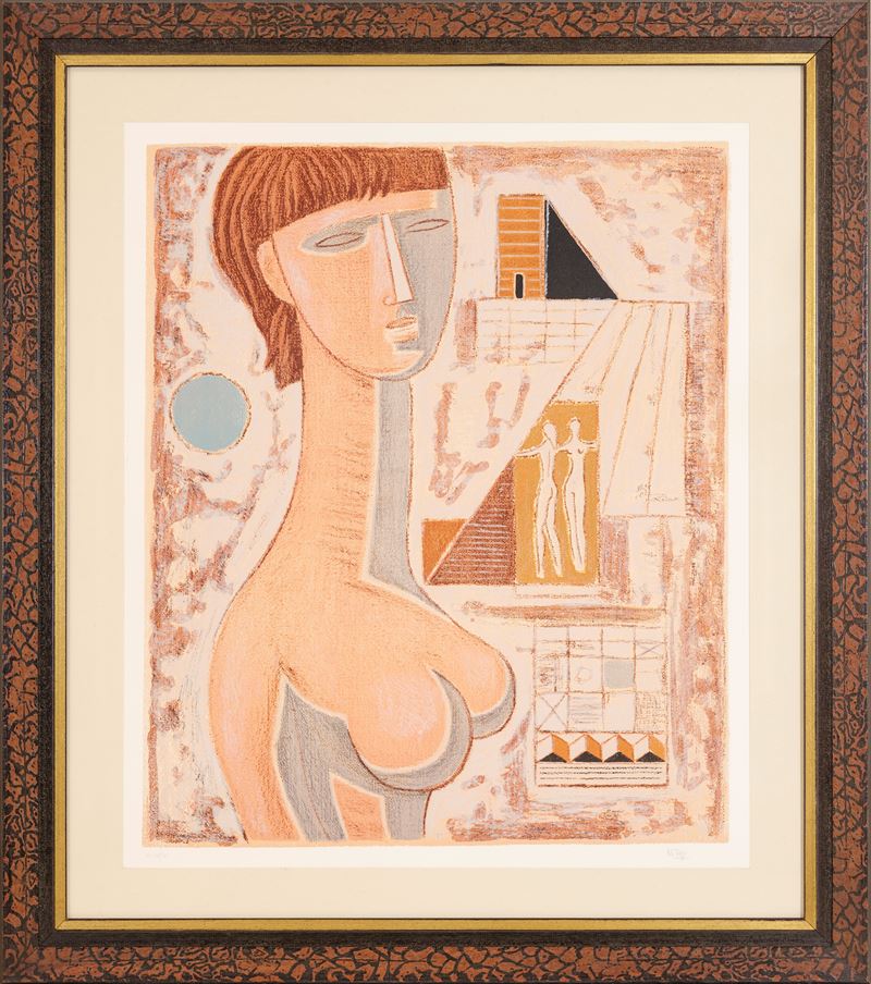 Mario Tozzi - Brigitte, litografia (es. XLIV/IC)
