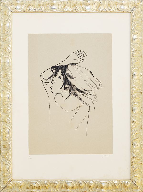 XAVIER BUENO - Girl with raised arm