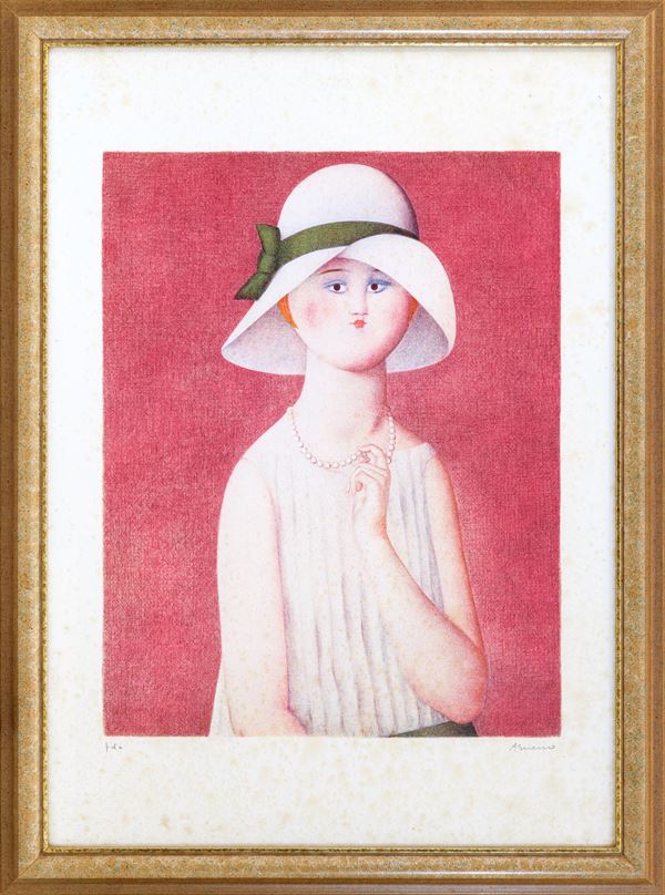 ANTONIO BUENO - Girl with pearl necklace