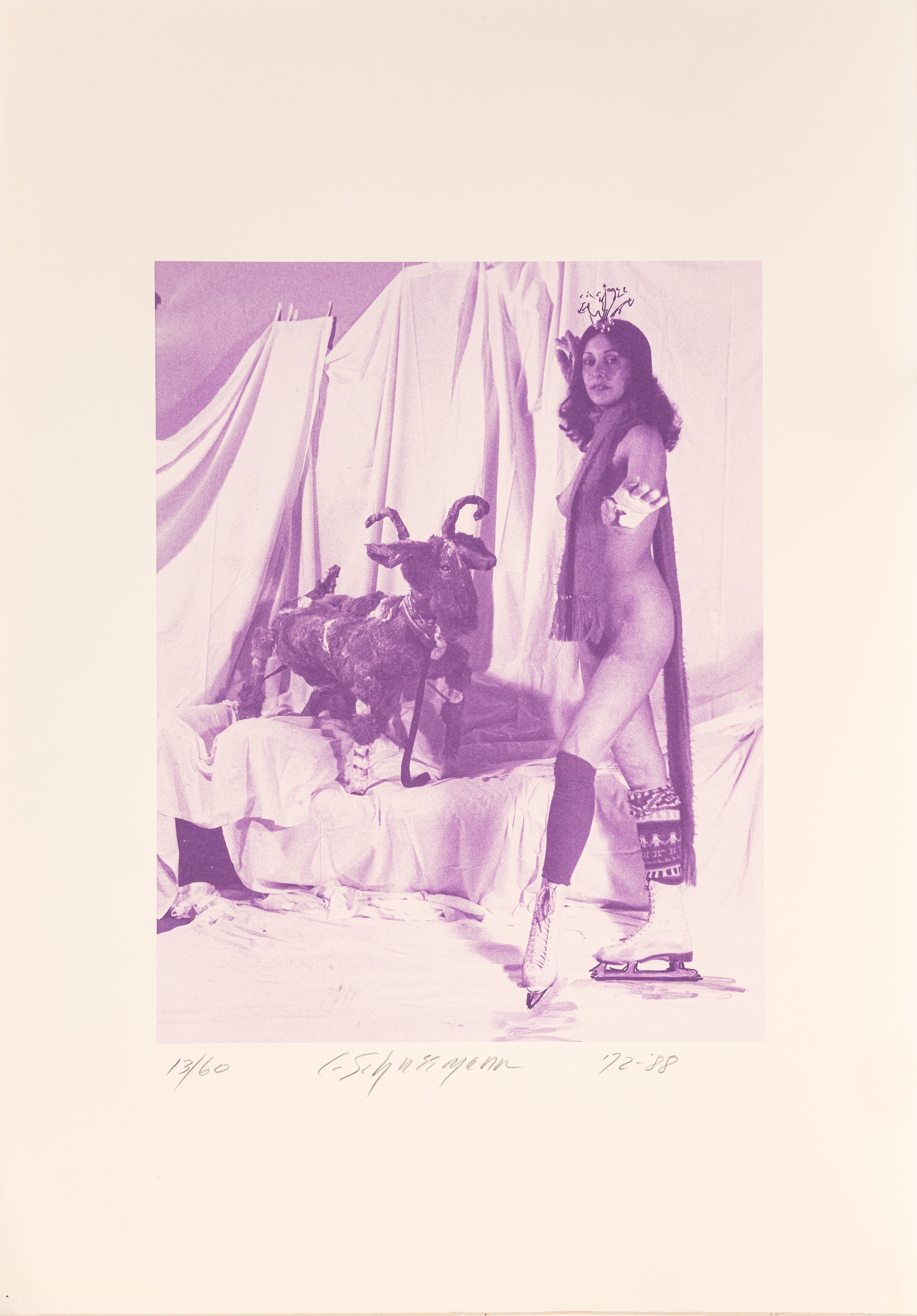 Carolee Schneemann - Ice naked skating (cartella con 6 serigrafie)