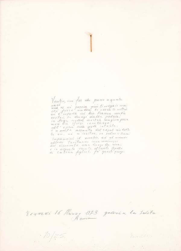 JANNIS  KOUNELLIS - Old man, do not go near these ships......
