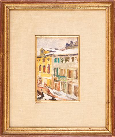 Venezia, olio su cartone