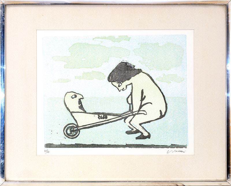 Mino Maccari - Senza titolo (litografia, es. 47/60)