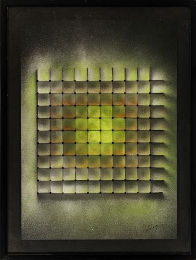 Strutturazione (tecnica mista su cartoncino), 1997