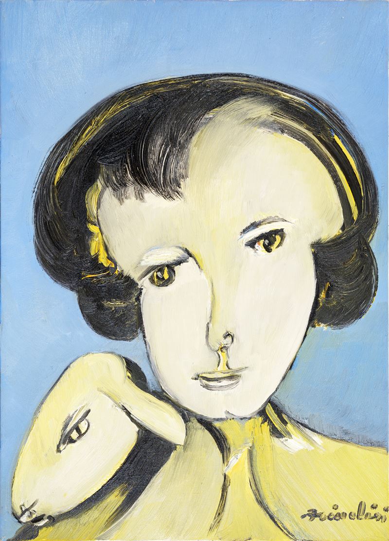 Remo Brindisi - Pastorale, olio su tela (70x50 cm)