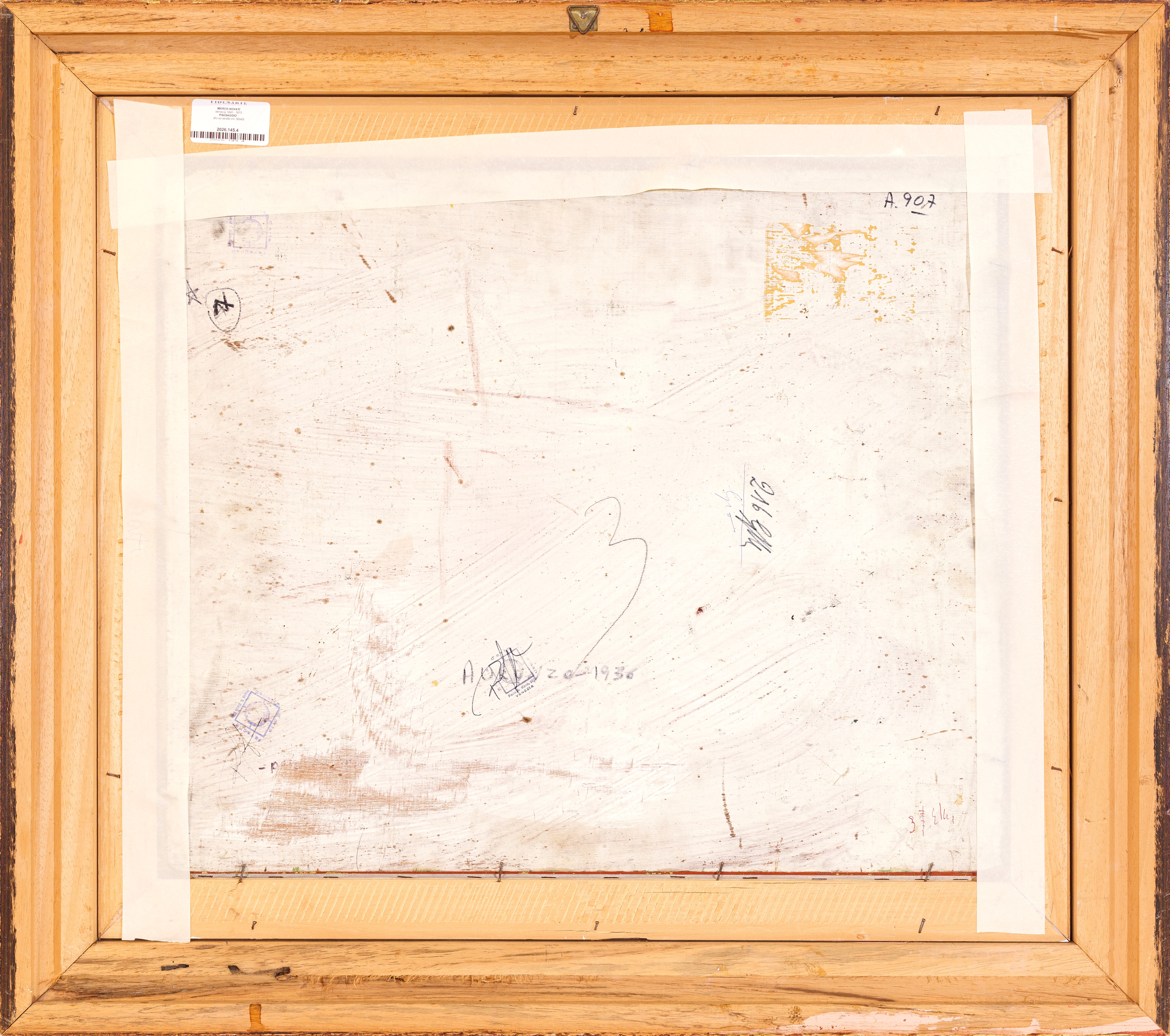Marco Novati - Paesaggio, olio su tavola