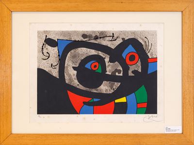 Joan Miró, Le lezard aux plumes d'or, litografia a colori (es. 24/40), 1971
