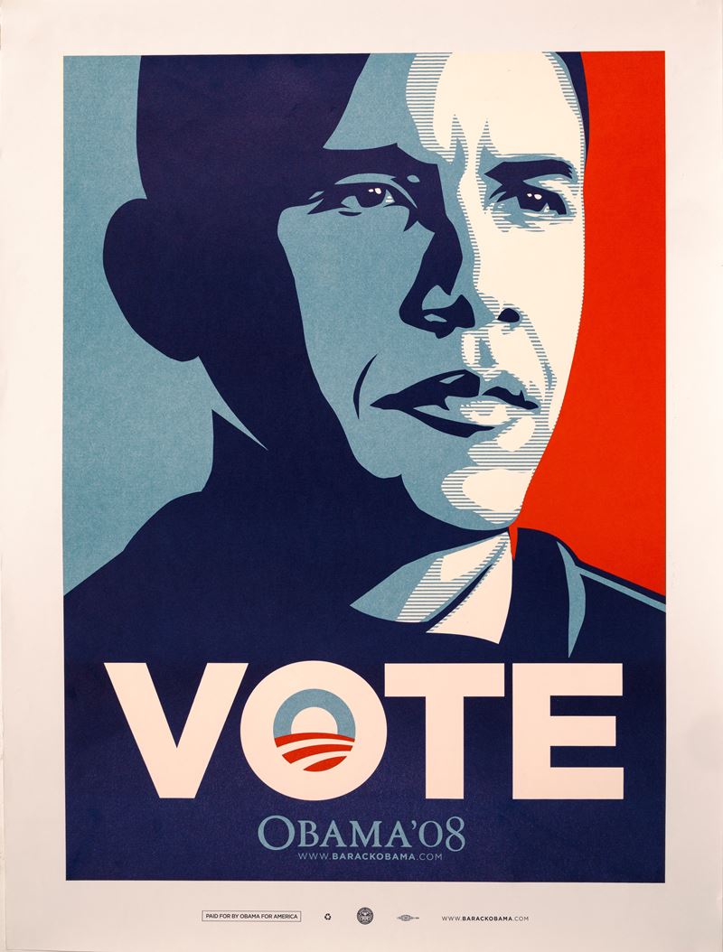 Frank Shepard Fairey - Vote, stampa offset, 2008