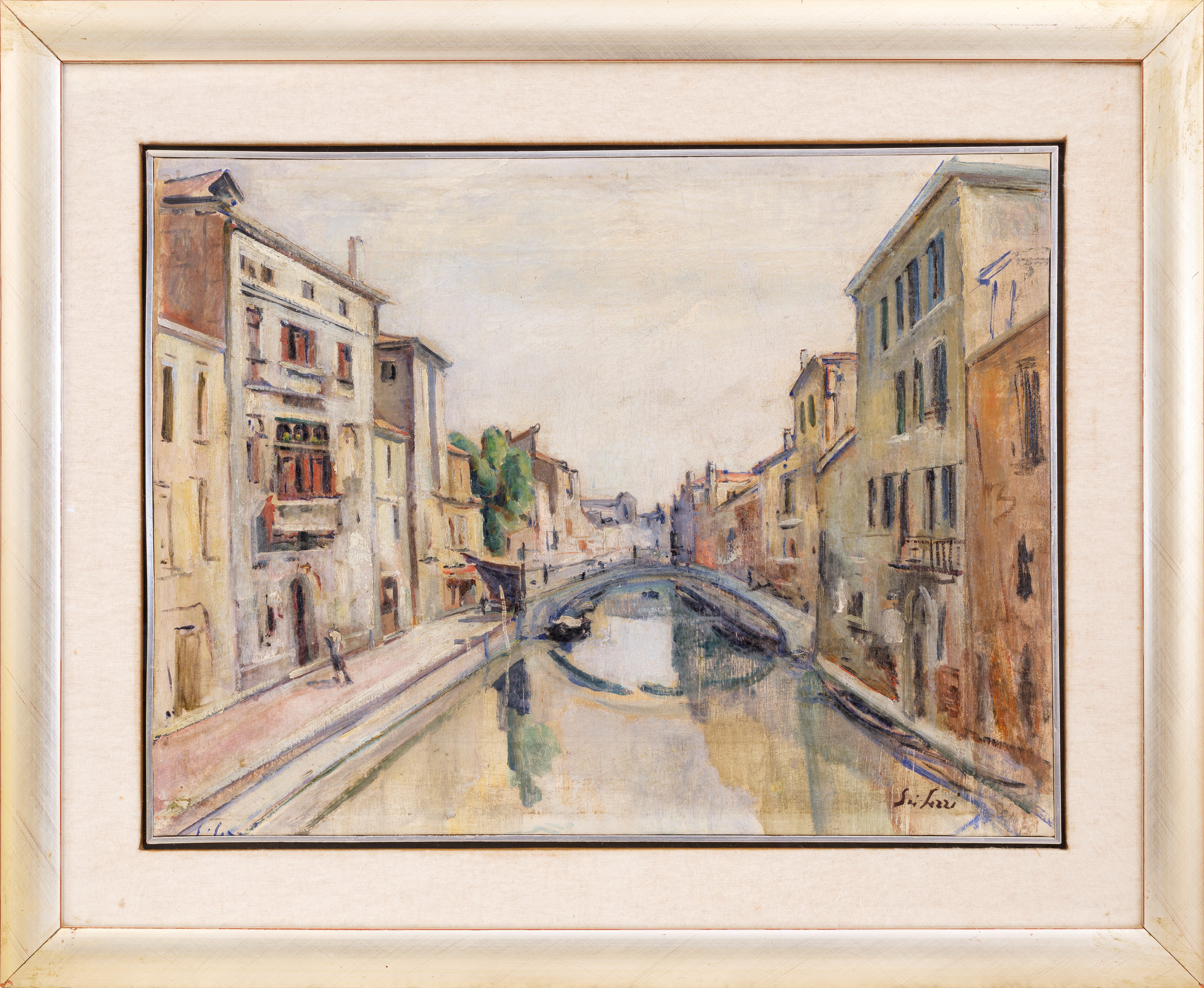 Fioravante Seibezzi - Rio della Sensa, olio su tela