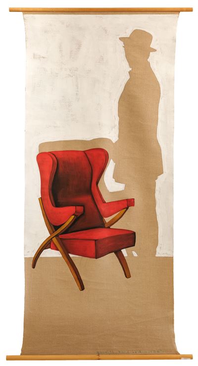 Hannu Palosu o, Senza titolo (acrilici su tela grezza), 2007