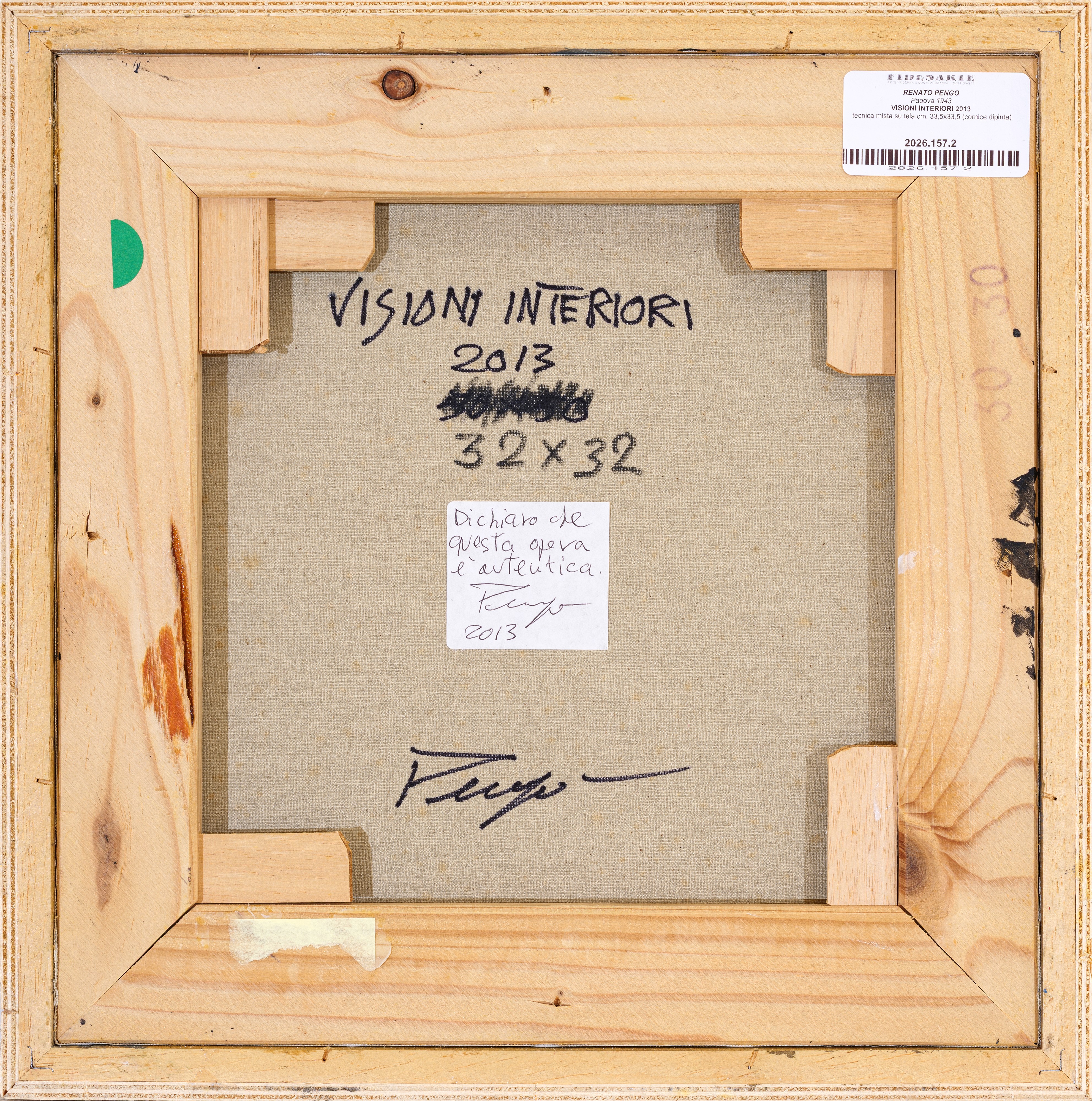 Renato Pengo - Visioni interiori, tecnica mista su tela (2013)