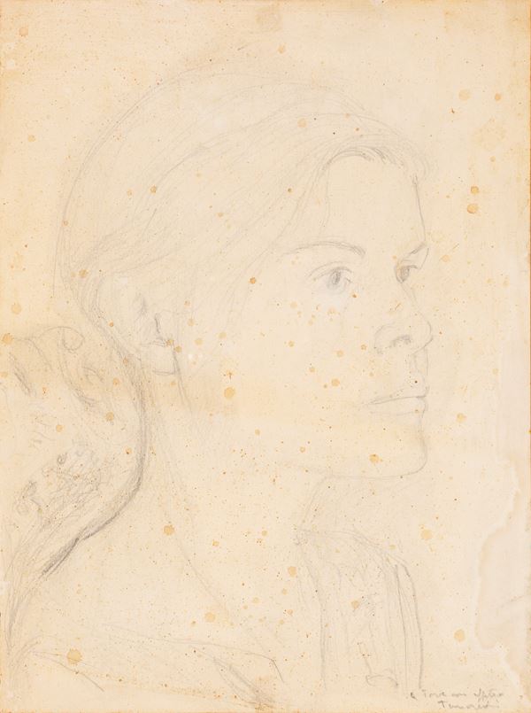 TANCREDI PARMEGGIANI - Portrait of the painter Tove Stromme