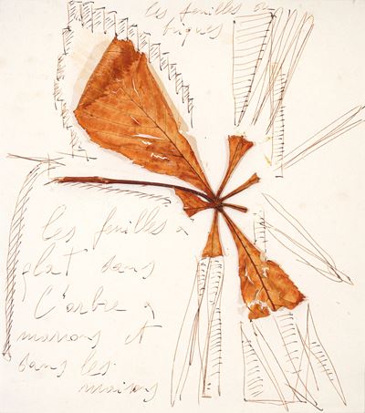 Les feuilles et les briques