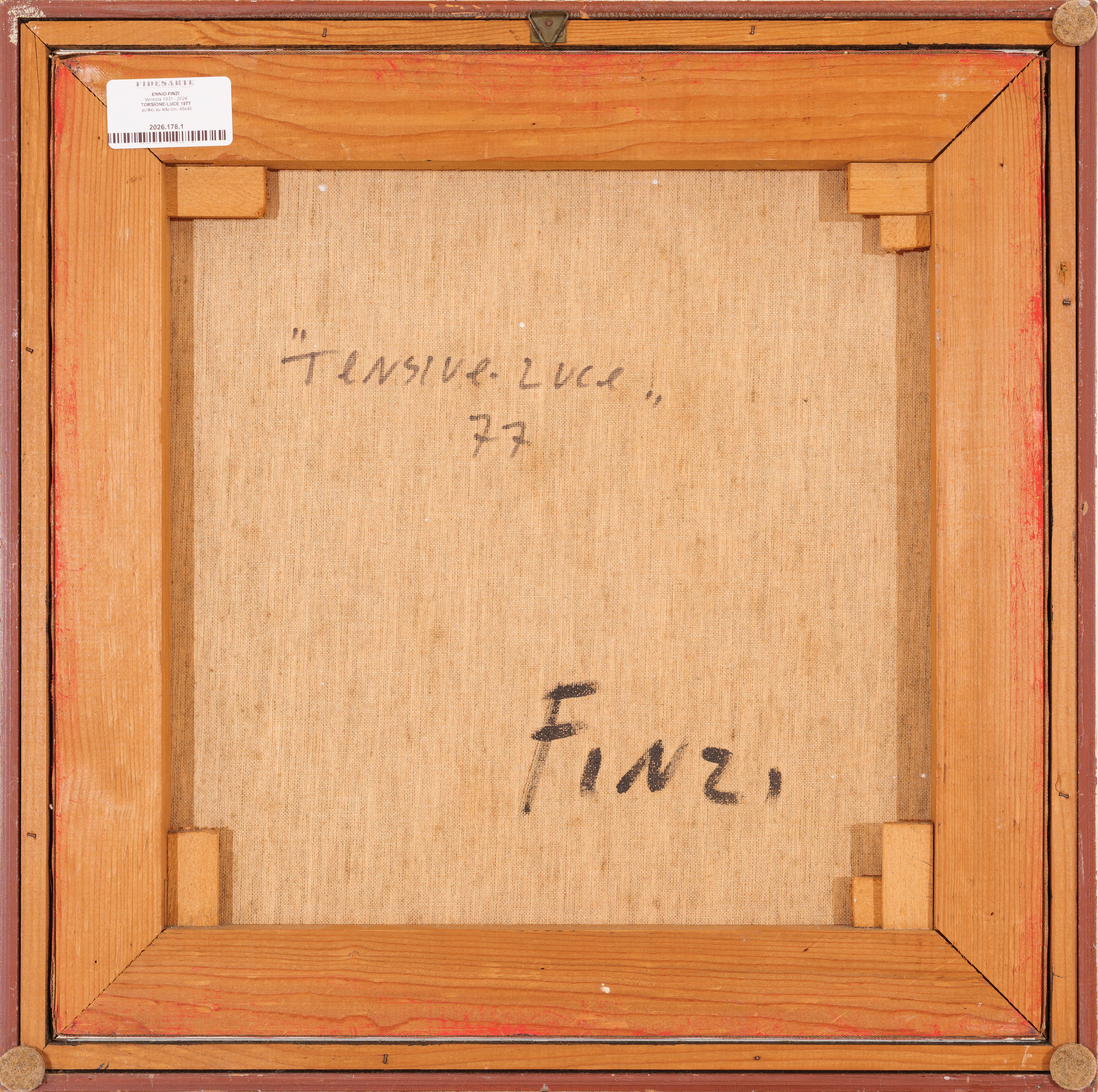 Ennio Finzi - Torsione-Luce, acrilici su tela (1977)