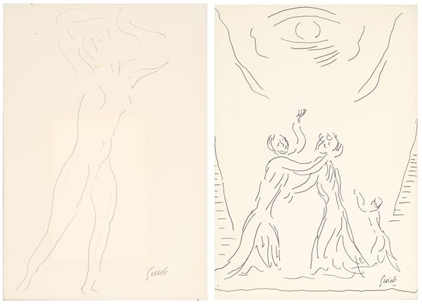 VIRGILIO GUIDI - Figure in Space - Encounter