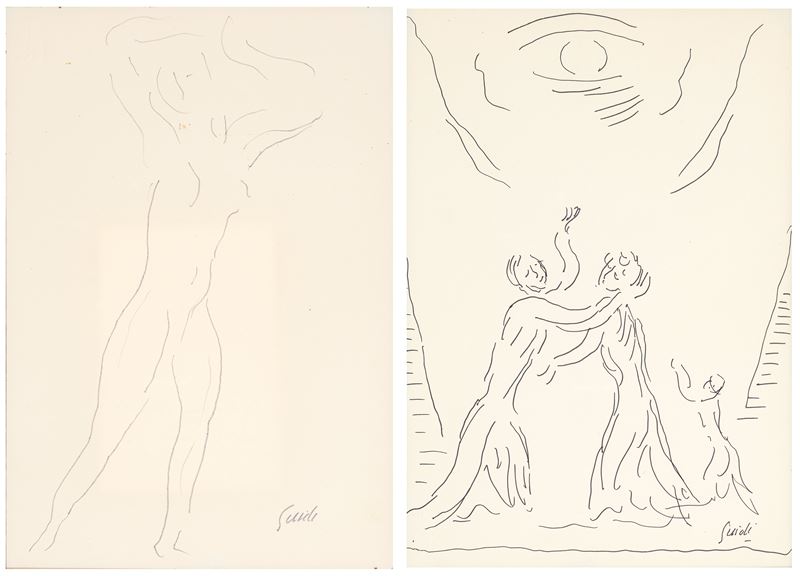 Virgilio Guidi - Figura nello spazio – Incontro
