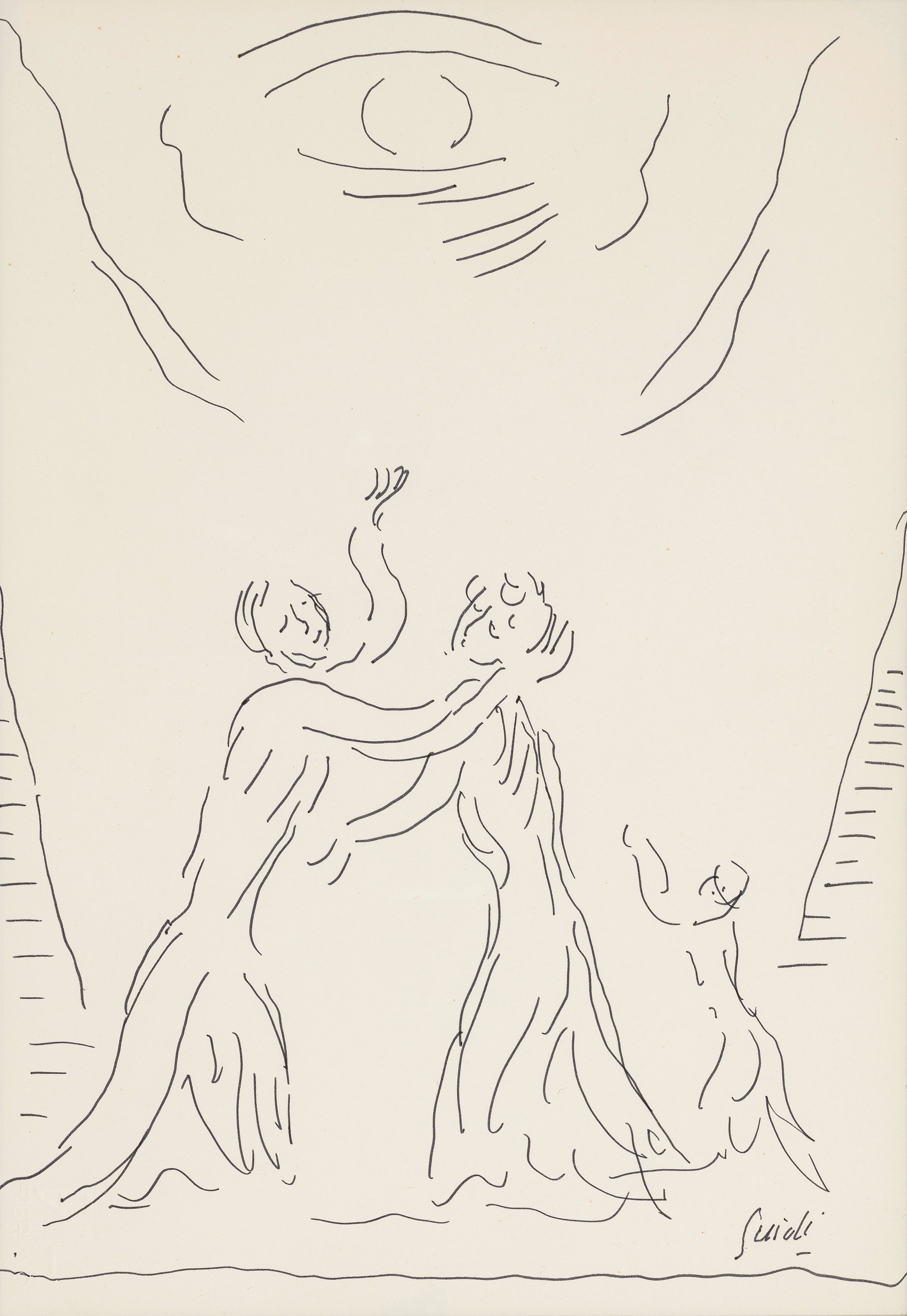 Virgilio Guidi - Figura nello spazio – Incontro