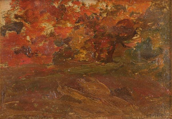 PIETRO FRAGIACOMO - Paesaggio di montagna