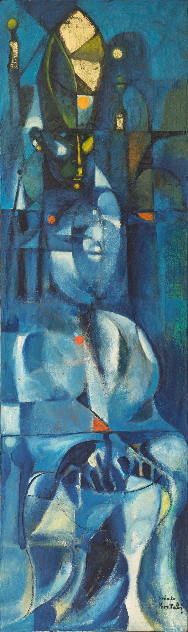DEDALO MONTALI - Composizione con figura