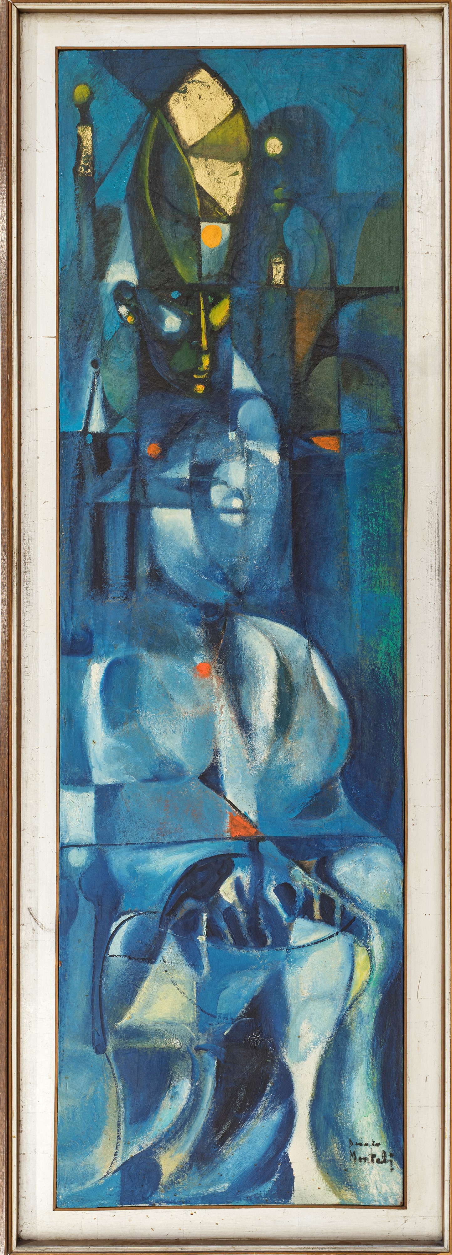 Dedalo Montali - Composizione con figura