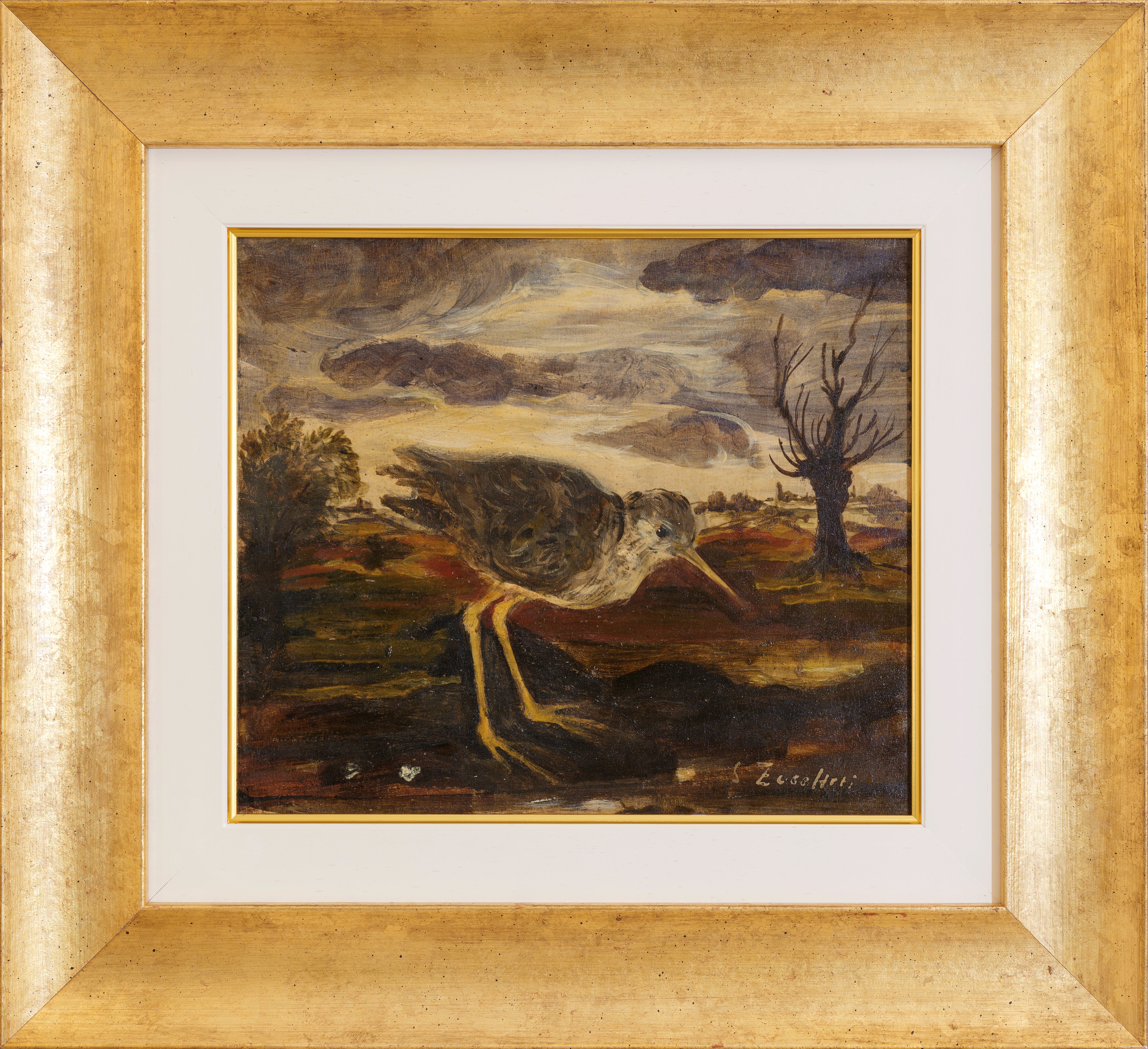 Luigi Zuccheri - Beccaccino in paesaggio