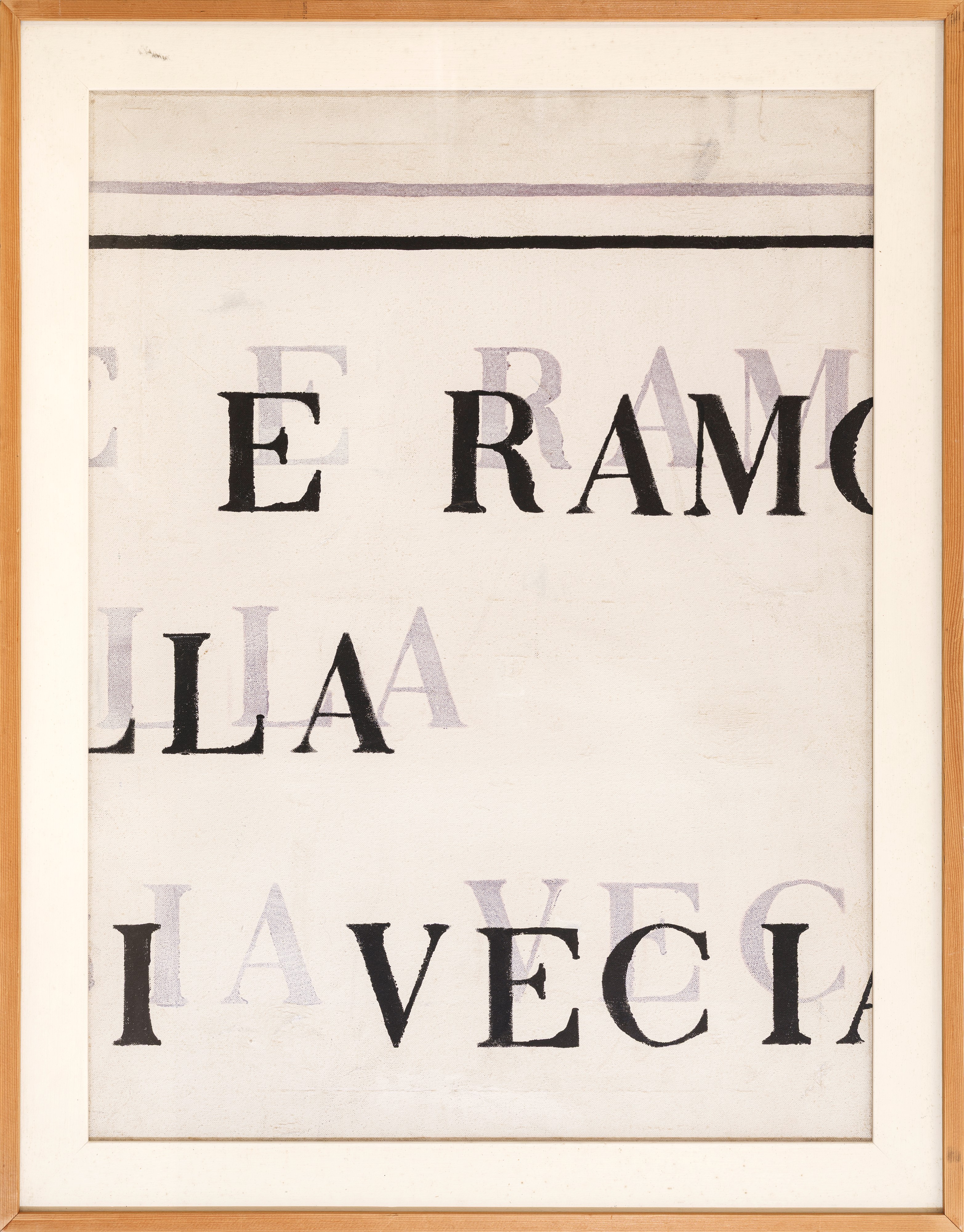 Raoul Schultz - Toponomastica, olio su tela (1965-68)