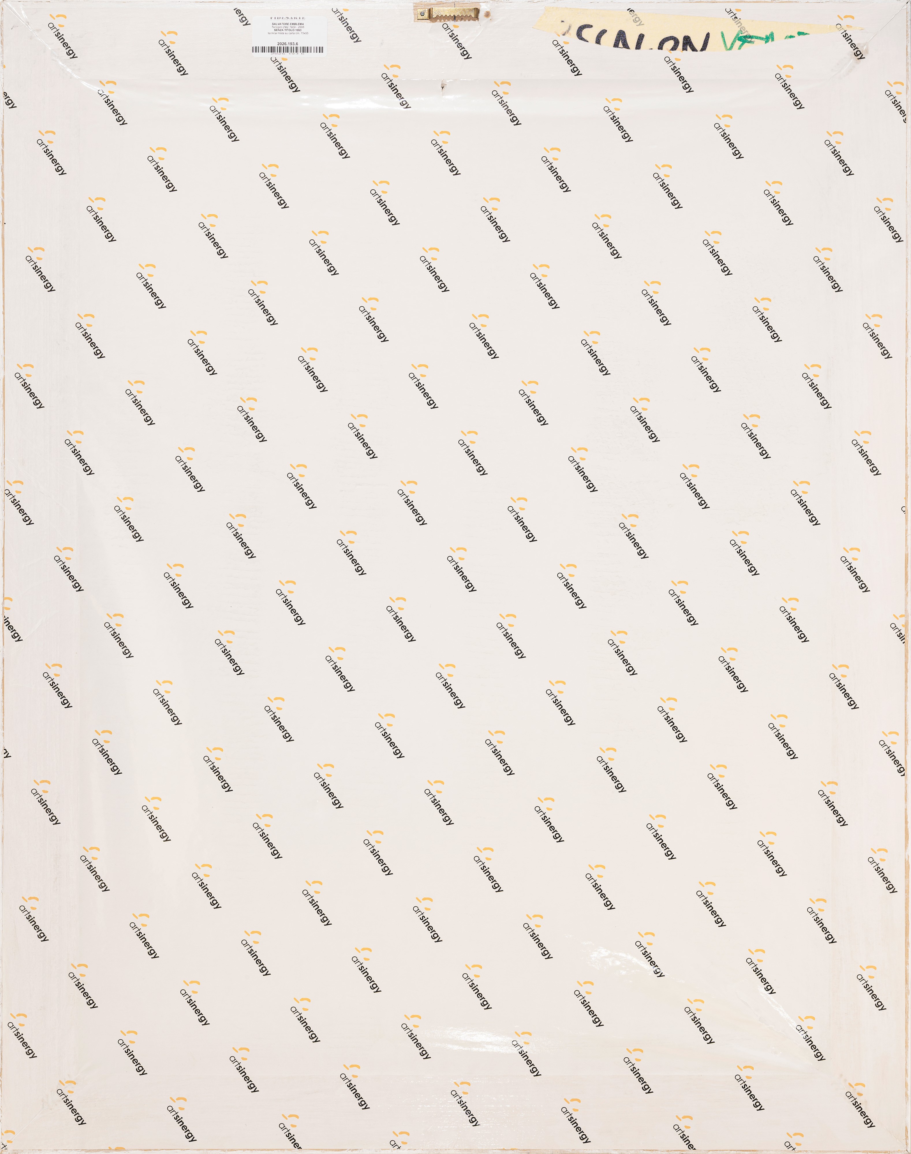 Salvatore Emblema - Senza titolo (tecnica mista su carta), 1993