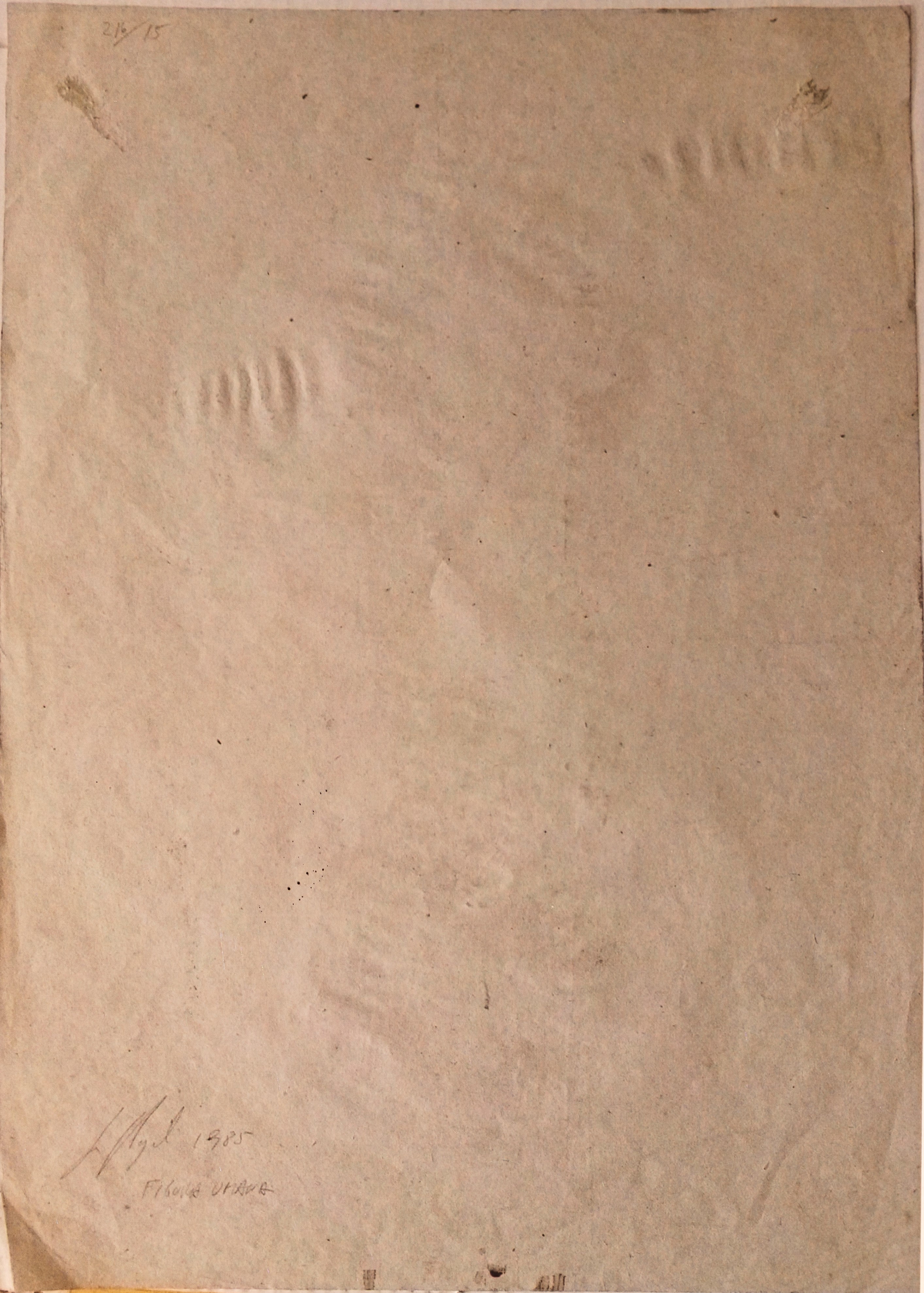 Sergio Ragalzi - Figura umana (carboncino su carta), 1985