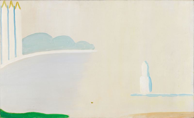 Virgilio Guidi - Bacino di San Marco, olio su tela (1970)