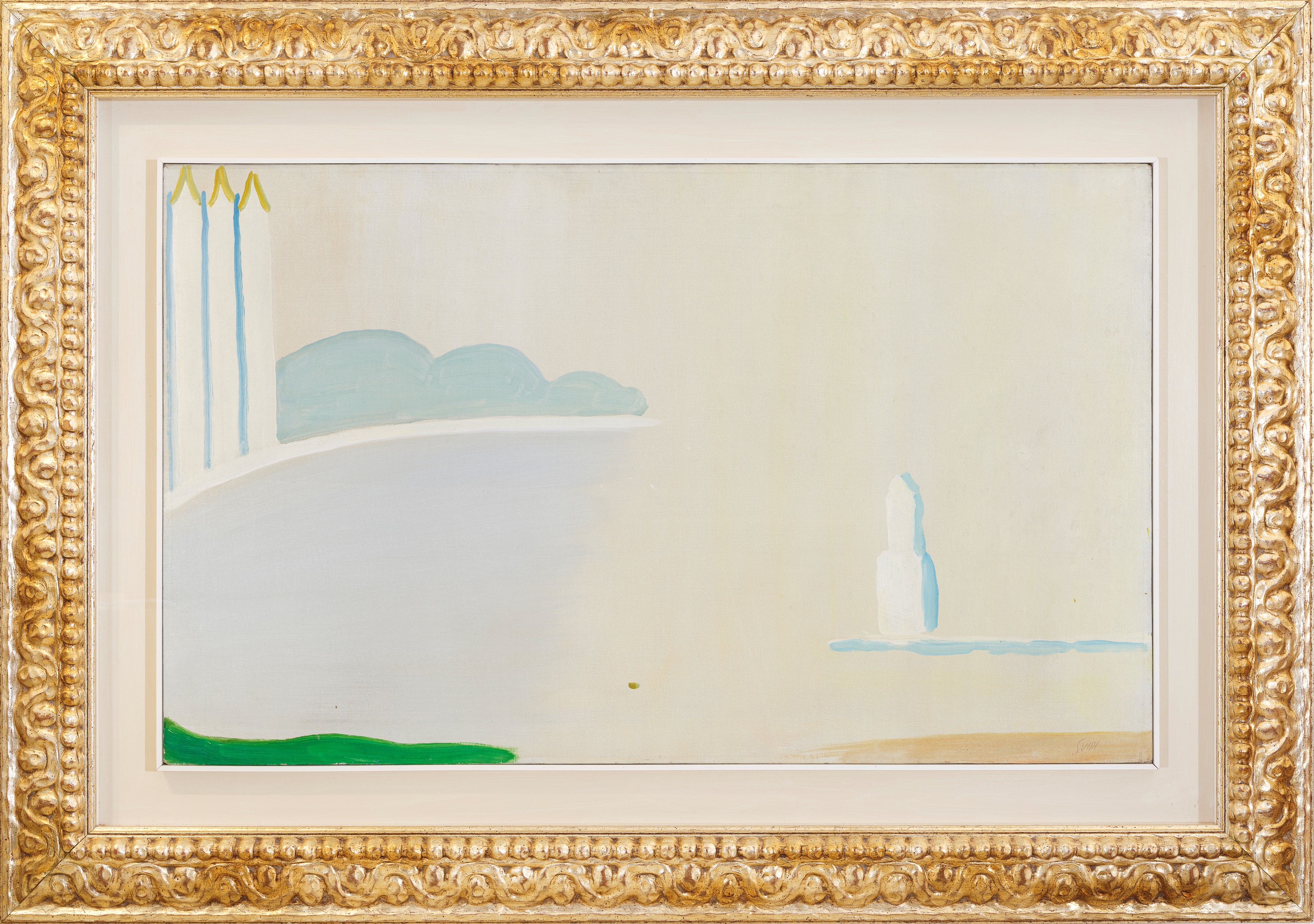 Virgilio Guidi - Bacino di San Marco, olio su tela (1970)