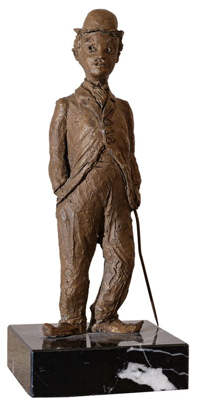 Charlot, scultura in bronzo (edizione es. 13/20)