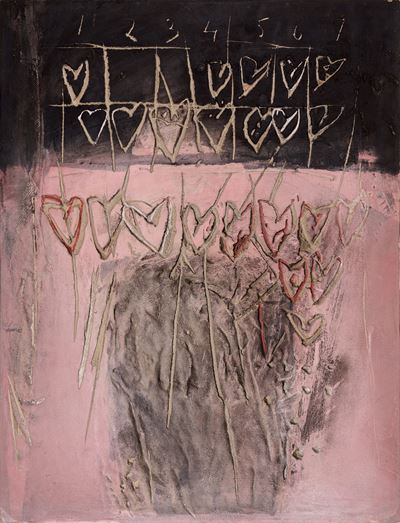 Quando spunta l’aurora, affresco su tavola (1989)
