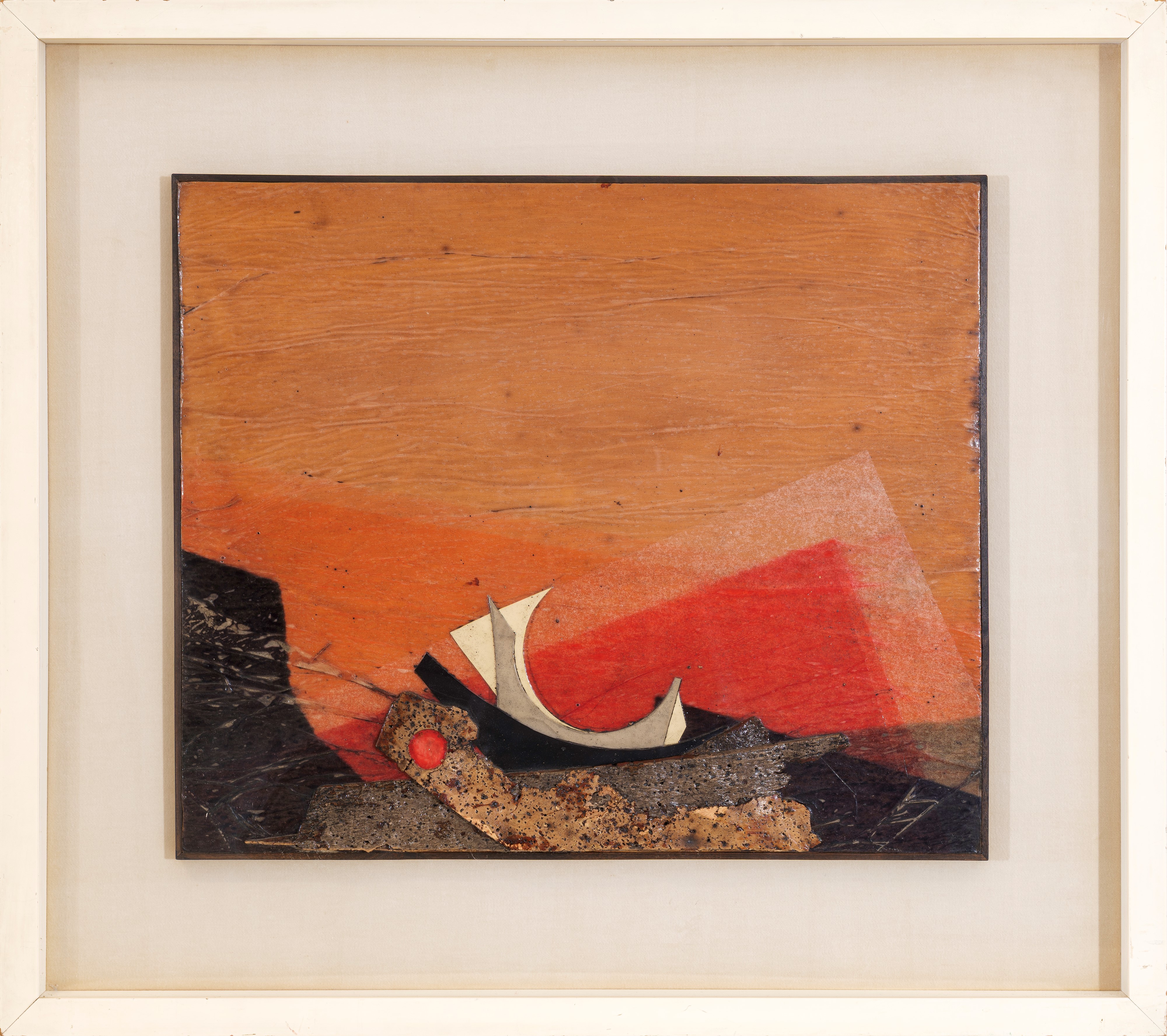 Roberto Crippa - Landscape (olio e sughero su tavola), 1971