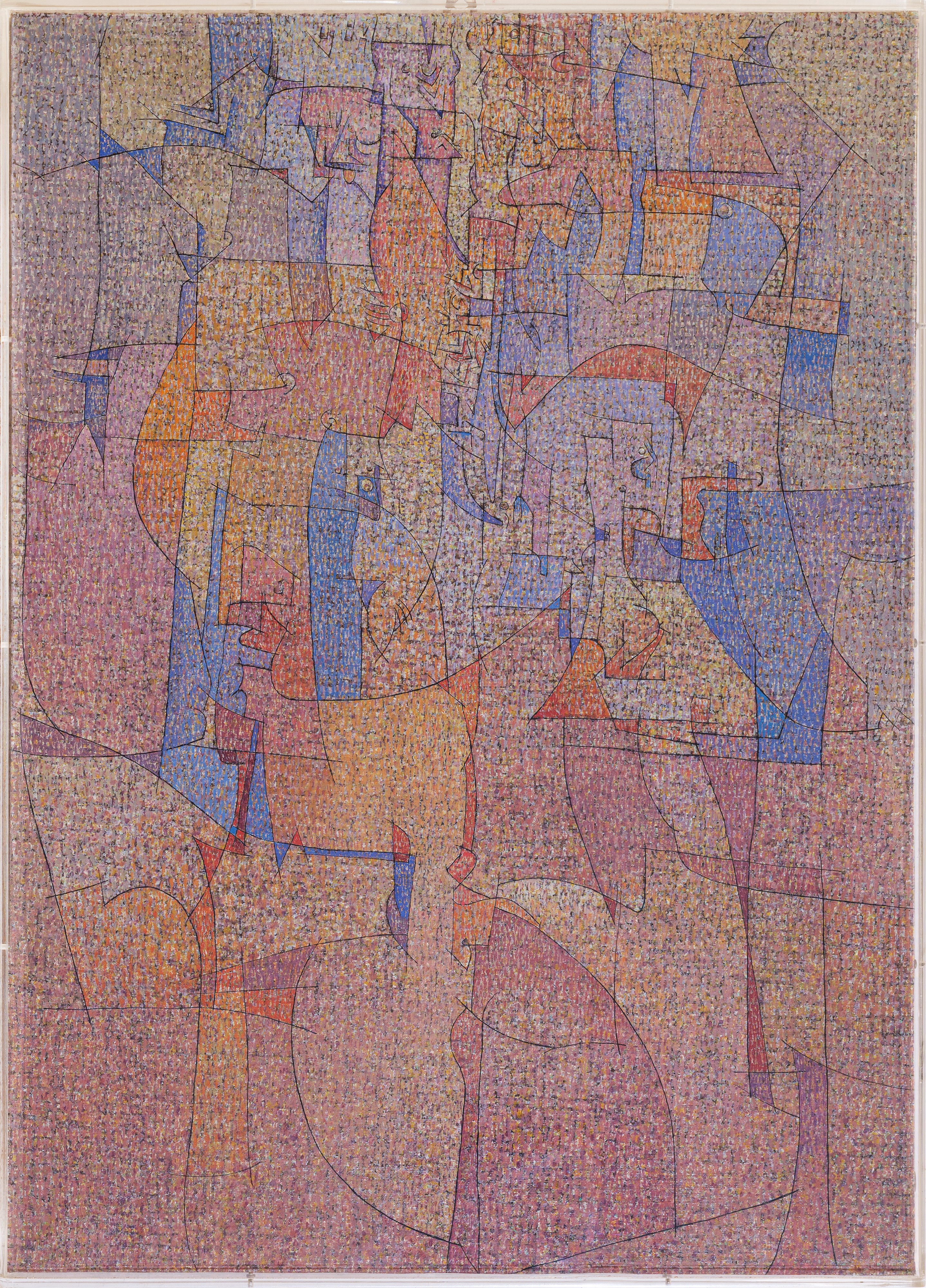 Vincenzo Balsamo - Senza titolo, olio su tela entro teca in plexiglass (1993)